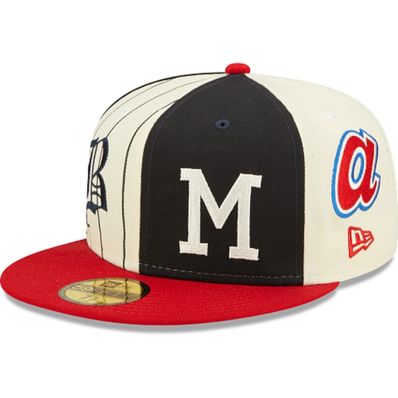 New Era  Atlanta Braves Logo Pinwheel 2022 59FIFTY Fitted Hat