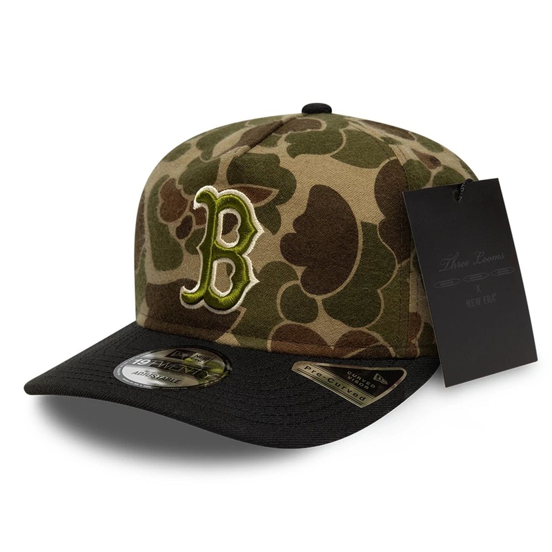Boston Red Sox Three Looms x MLB Wool Duck Camo 19TWENTY Adjustable Cap OSFM