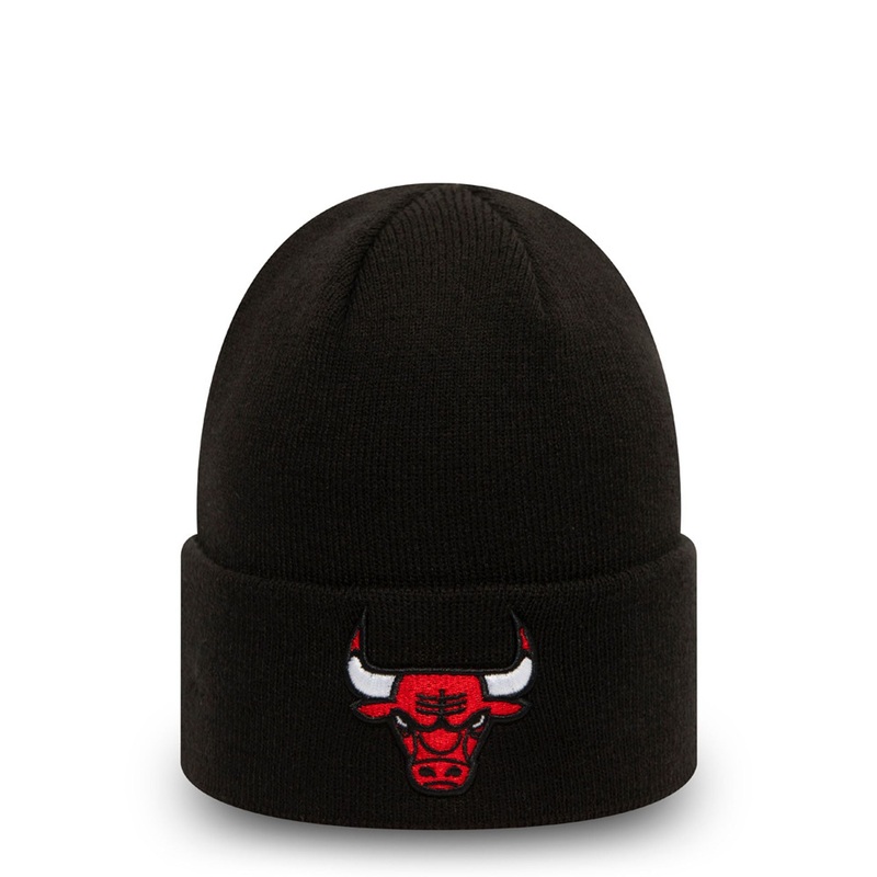 Chicago Bulls Essential Black Cuff Beanie Hat OSFM
