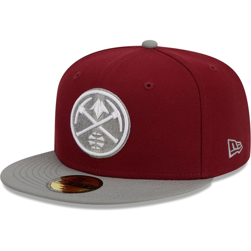 New Era Denver Nuggets Colorpack Burgundy/Grey 2023 59FIFTY Fitted Hat
