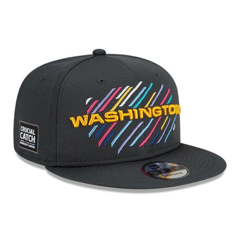 Washington Football Team New Era 2021 NFL Crucial Catch 9Fifty Snapback Adjustable Hat – Charcoal