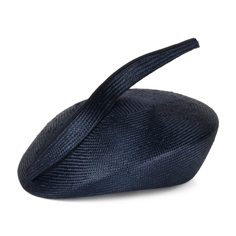 Whiteley Hats Luna Straw Pillbox Hat – Navy Blue 1-Size