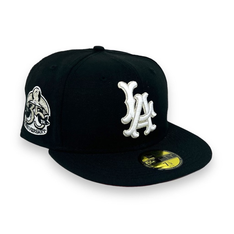 ANAHIEM ANGELS (BLACK) (35TH ANN) NEW ERA 59FIFTY FITTED (RED UNDER VISOR) 67/8