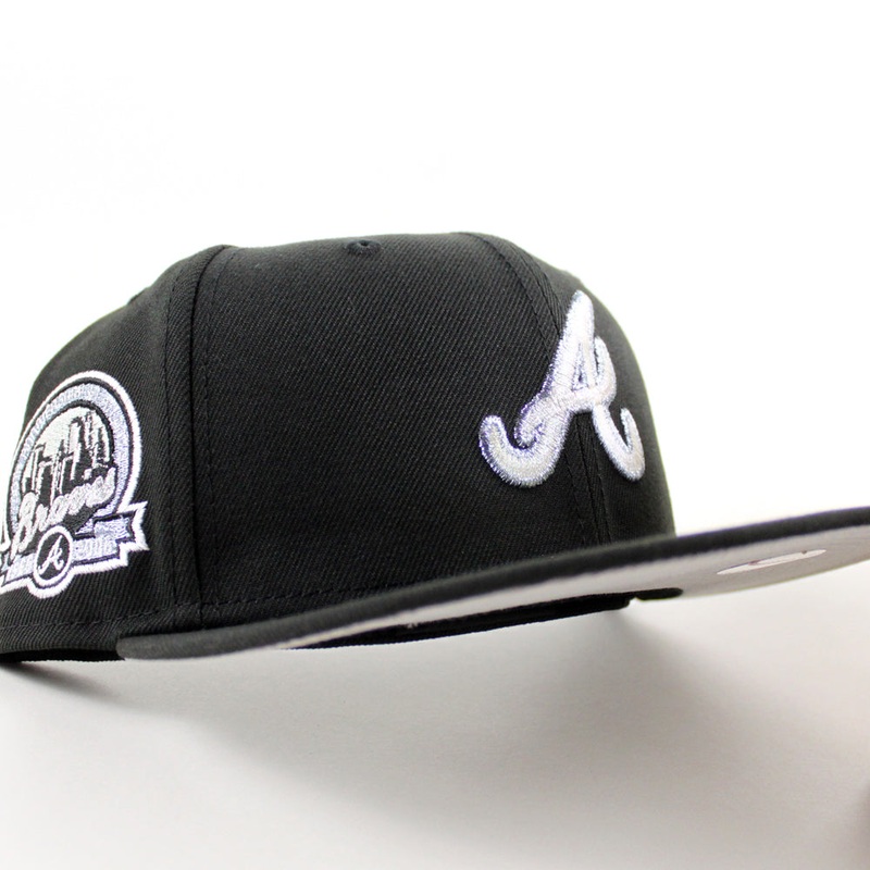 Atlanta Braves 40th Anniversary New Era 59Fifty Fitted Hat (Black Gray Under Brim) 7