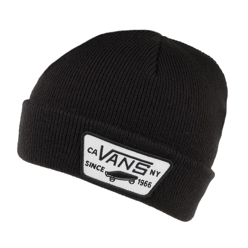 Vans Hats Kids Milford Beanie Hat – Black CHILD ADJ.