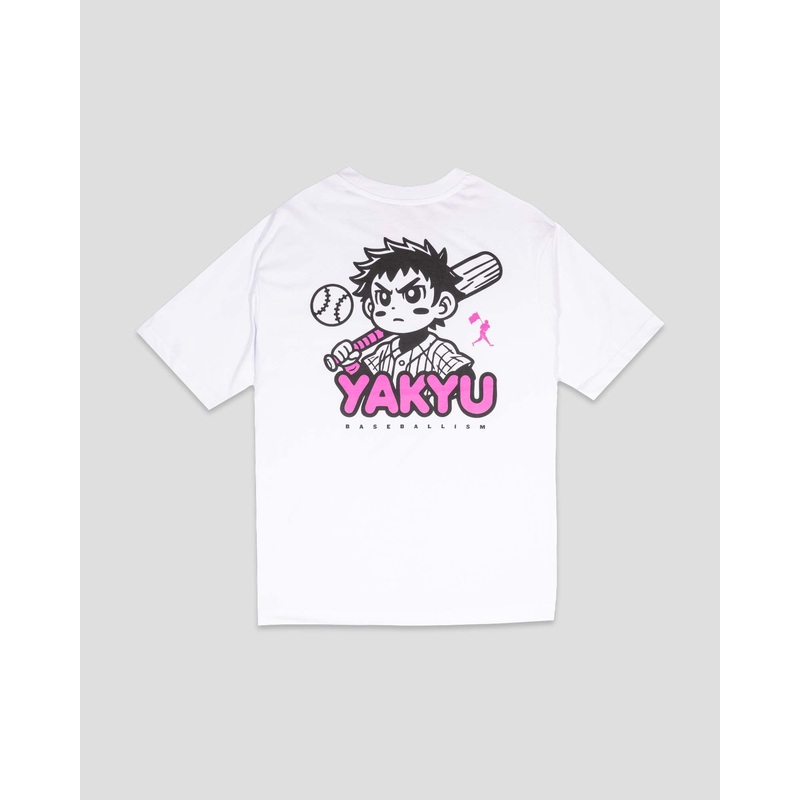 Yakyu Anime (White) – Pima Cotton T-Shirt Small
