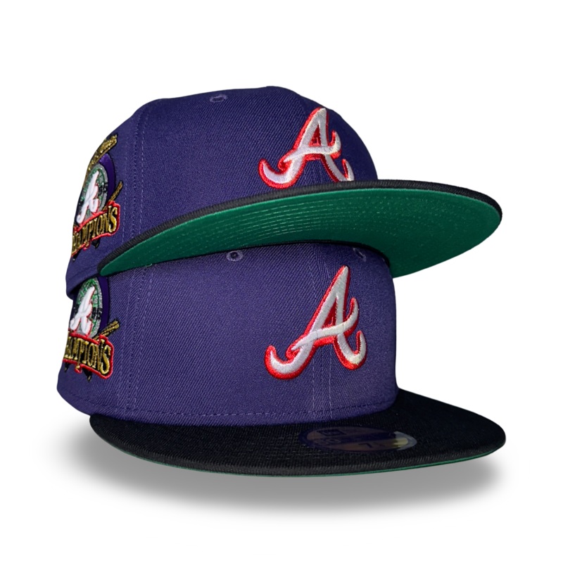 Atlanta Braves “BIG BODY” Exclusive New Era 59Fifty Fitted Hat – Purple/Black 6 7/8