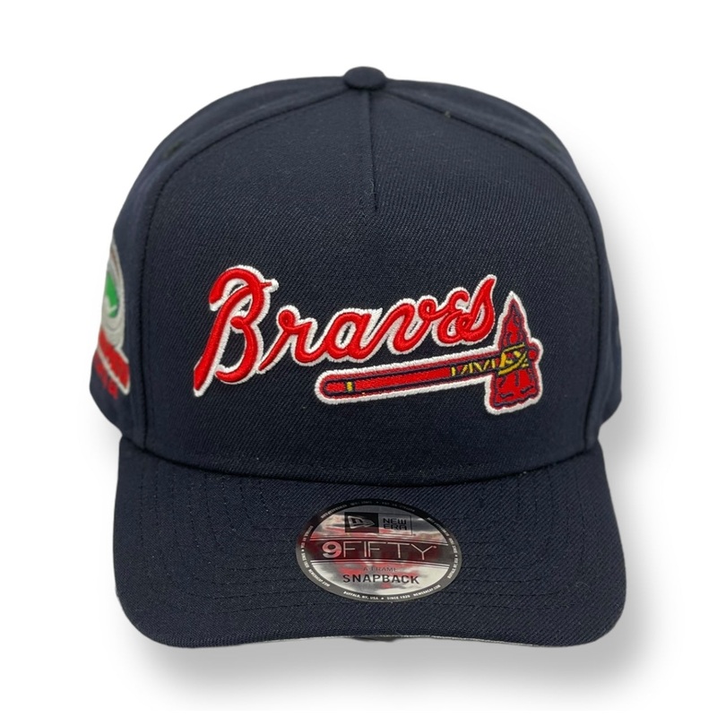 ATLANTA BRAVES (NAVY) (FULTON STADIUM) “9FIFTY AFRAME” NEW ERA SNAPBACK