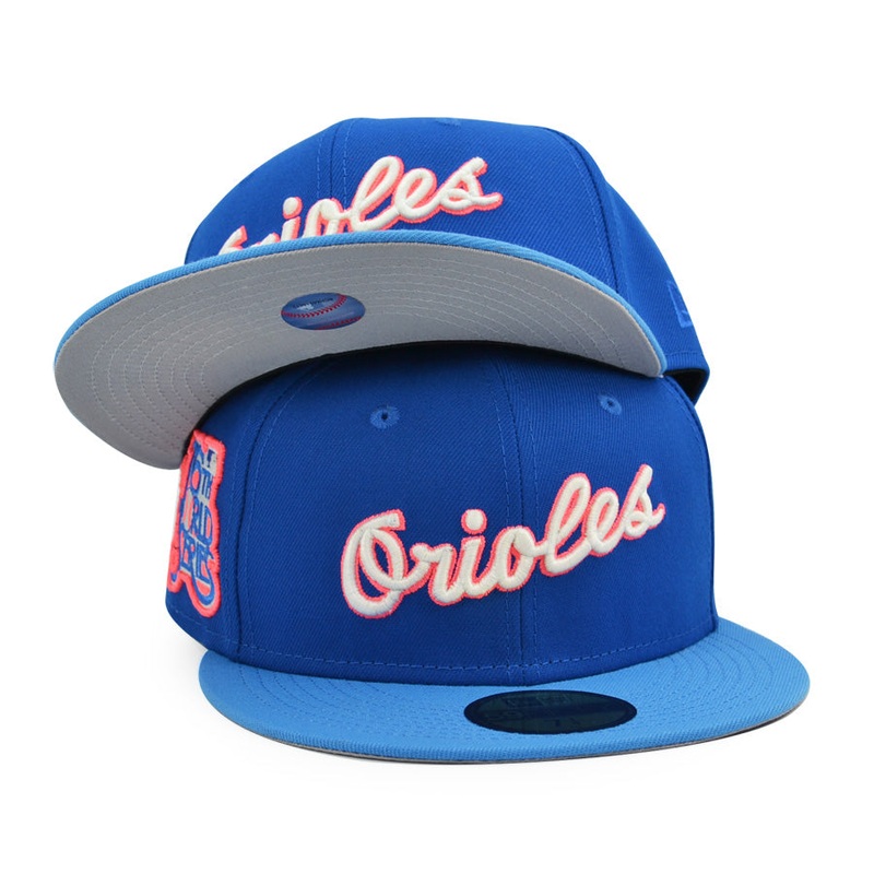 Baltimore Orioles 76th WORLD SERIES Exclusive New Era 59Fifty Fitted Hat – Royal/Sky 6 7/8