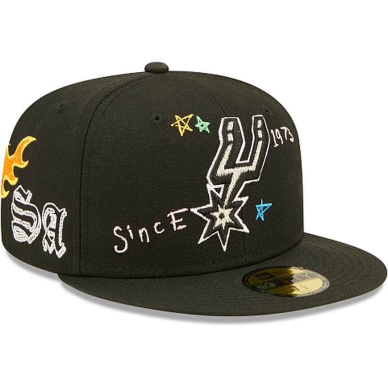 New Era  San Antonio Spurs Scribble Collection 2022 59FIFTY Fitted Hat