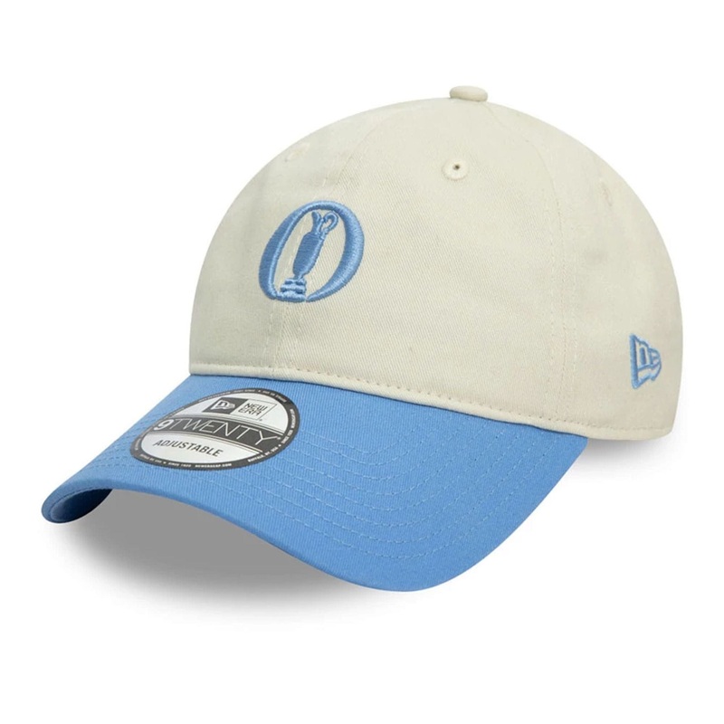 The Open Championships Contrast Visor Cream 9TWENTY Adjustable Cap OSFM