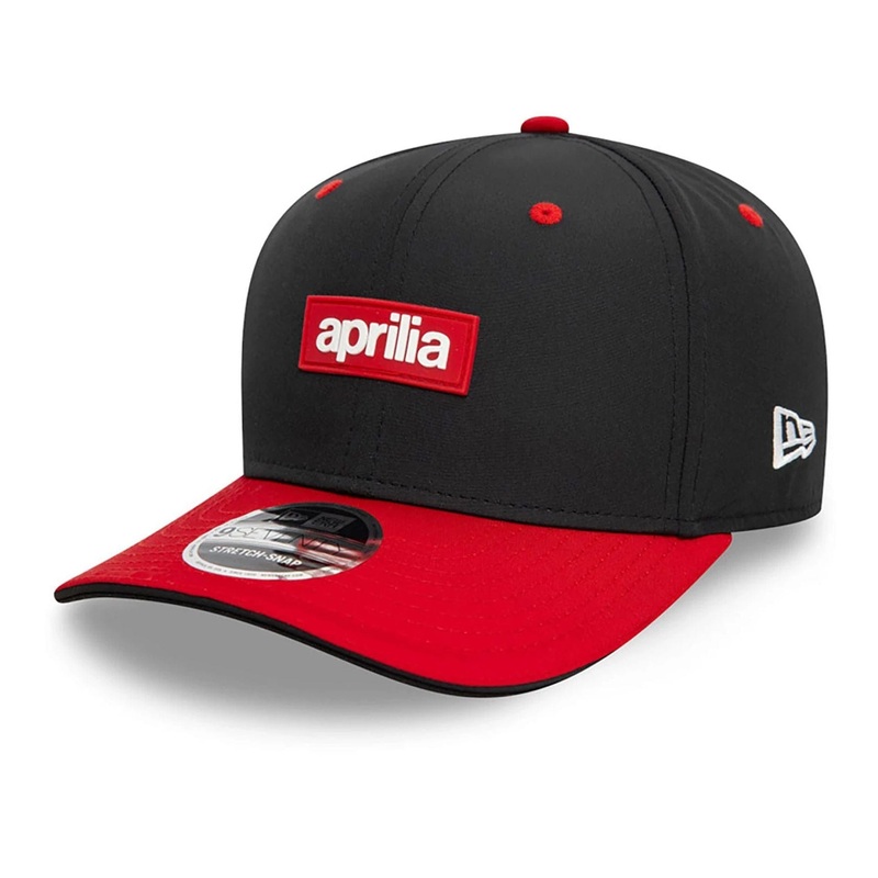 Aprilia Core Black 9SEVENTY Stretch Snap Adjustable Cap OSFM