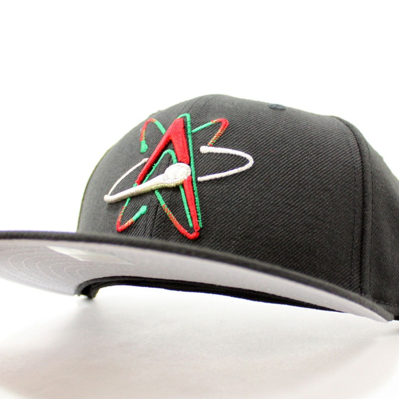 Albuquerque Isotopes New Era 59Fifty Hats (Black Red Kelly Gray Under Brim) 7