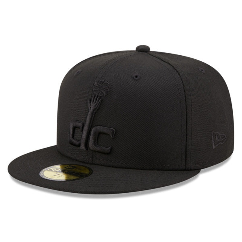 Washington Wizards New Era BOB Black on Black Fitted 59Fifty NBA Hat 7