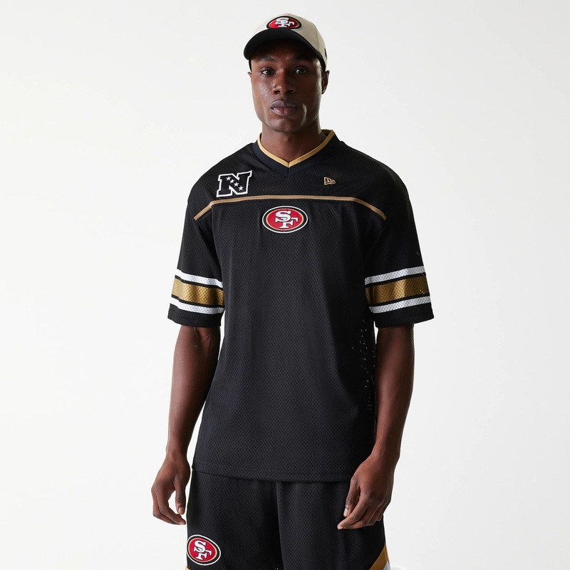 San Francisco 49ers NFL Mesh Black Jersey XS
