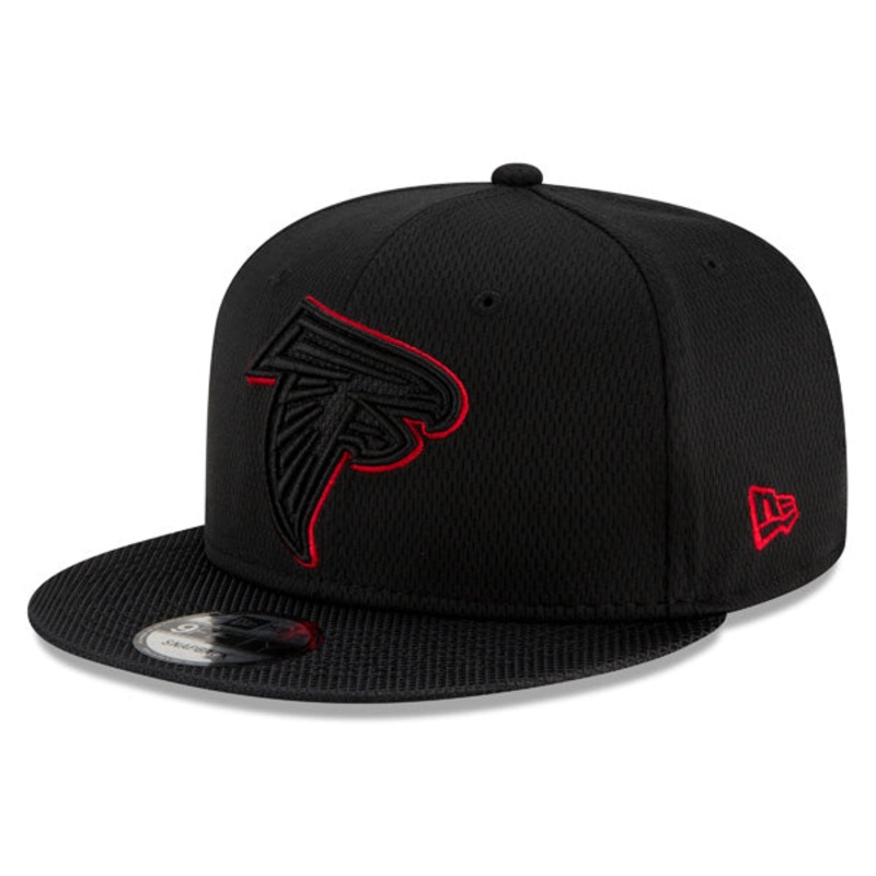 Atlanta Falcons New Era 2021 NFL Sideline Road 9FIFTY Snapback Hat – Black/Red
