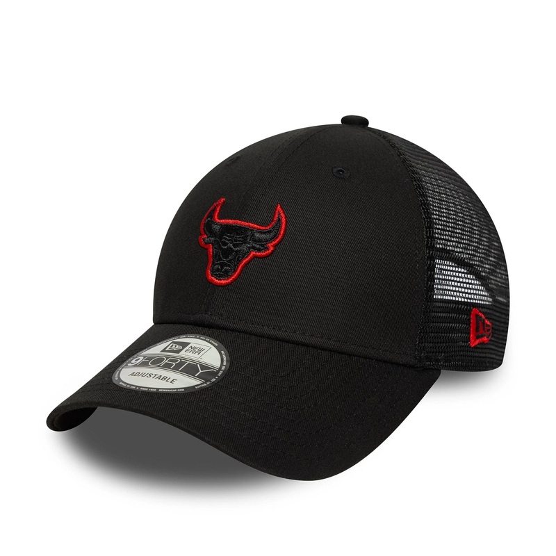 Chicago Bulls NBA Black 9FORTY Adjustable Cap OSFM