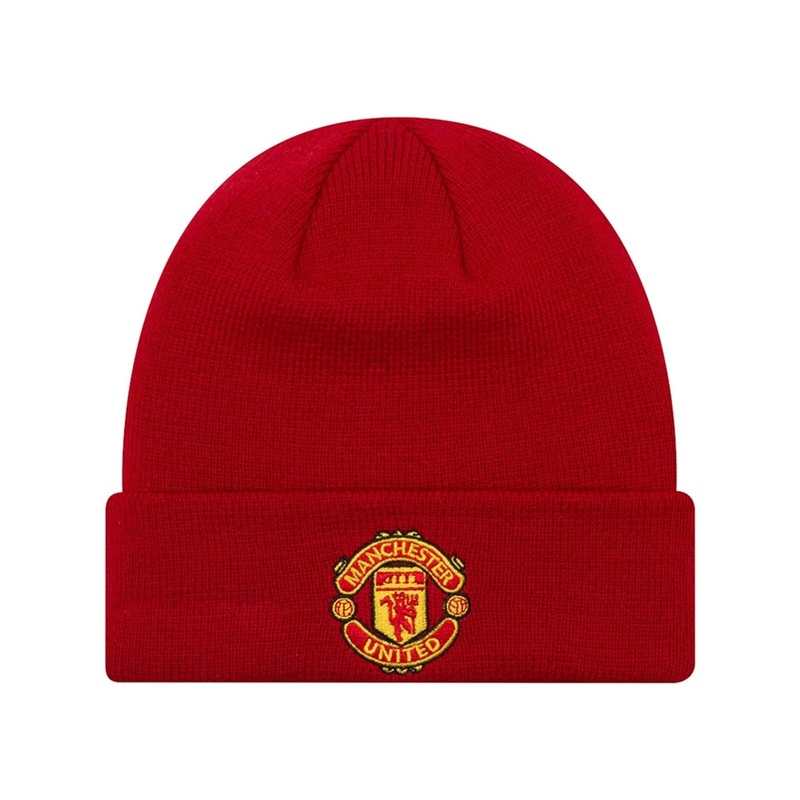 Manchester United FC Youth Red Cuff Knit Beanie Hat Child