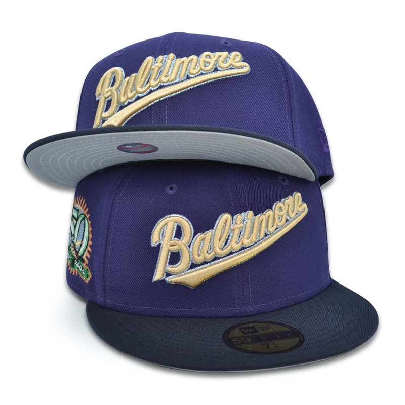 Baltimore Orioles “WHERE’S WALLACE?” Exclusive New Era 59Fifty Fitted Hat – Purple/Navy 6 7/8