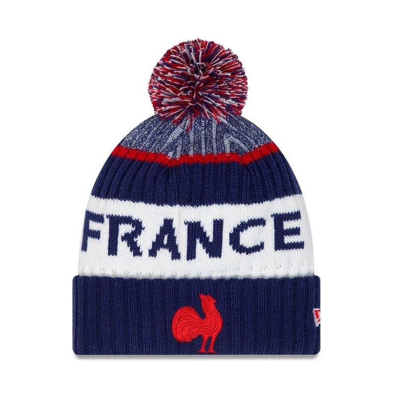 French Federation Of Rugby Dark Blue Bobble Knit Beanie Youth