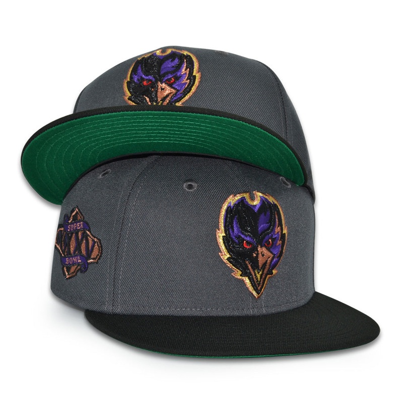 Baltimore Ravens “MVP” Exclusive New Era 59Fifty Fitted Hat – Graphite/Black 6 7/8