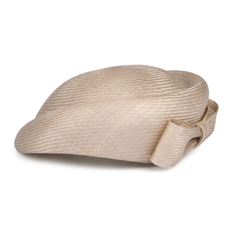 Whiteley Hats Alexia Straw Pillbox Hat – Beige 1-Size