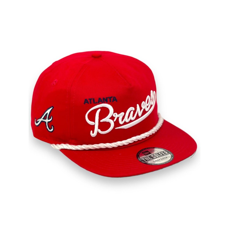 ATLANTA BRAVES (RED) GOLFER TRUCKER NEW ERA SNAPBACK