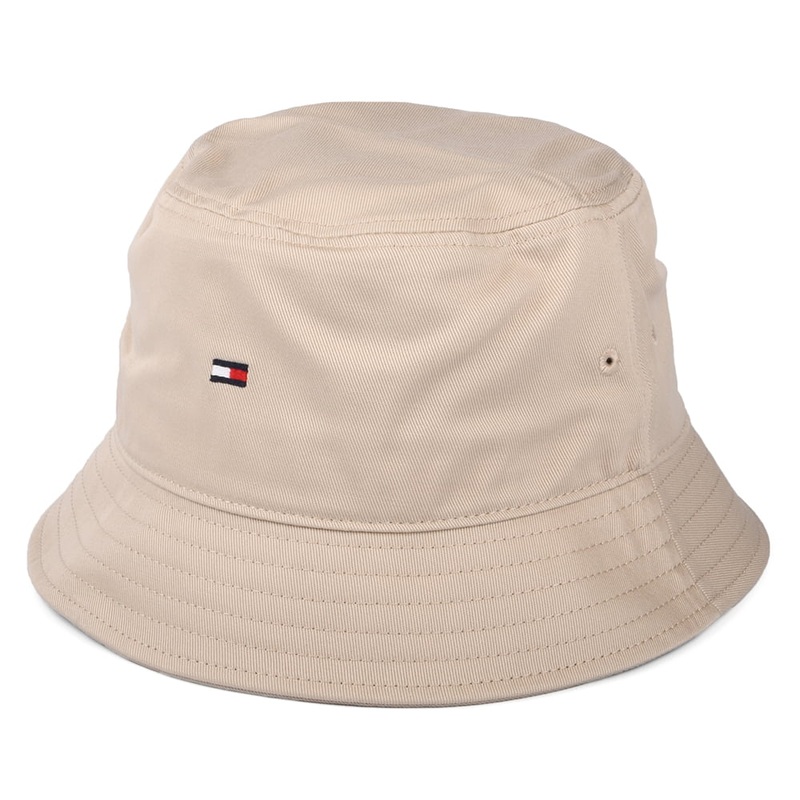 Tommy Hilfiger Hats Flag Bucket Hat – Beige 1-Size