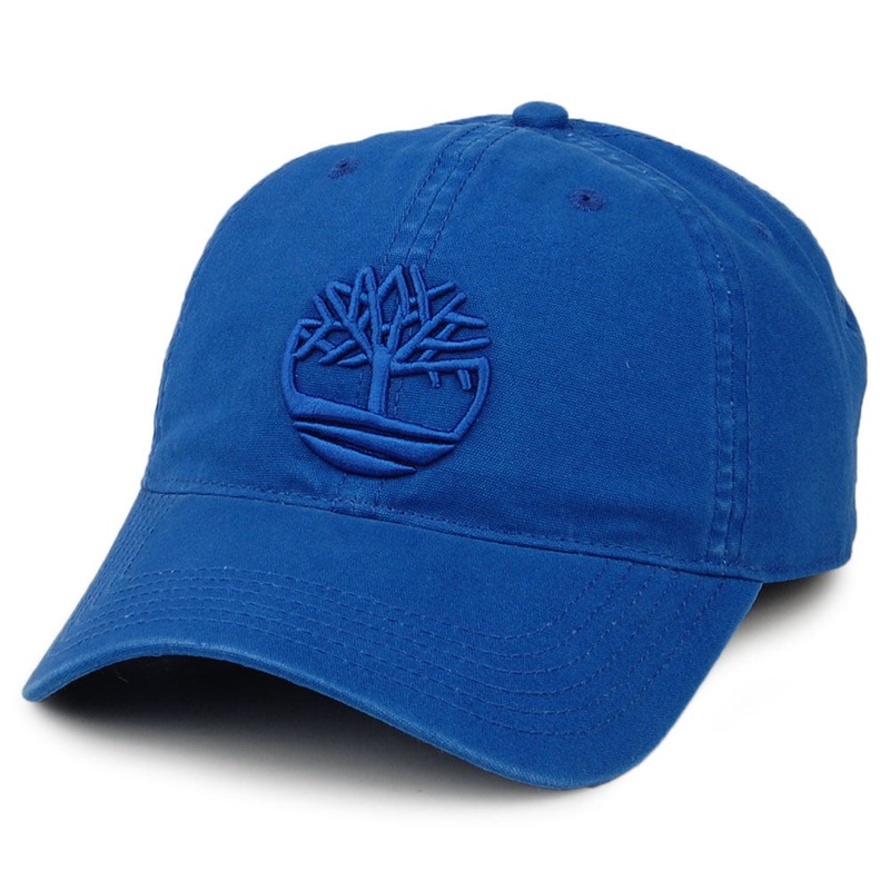 Timberland Hats Logo Baseball Cap – Bright Blue Adjustable