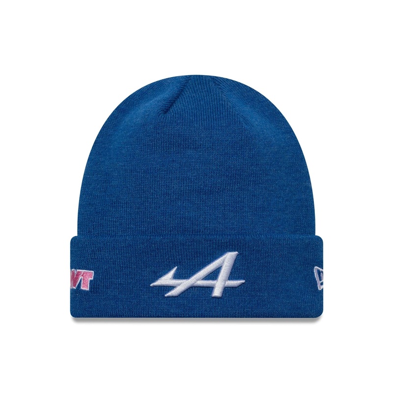 Alpine Racing Polyana Navy Cuff Knit Beanie Hat OSFM