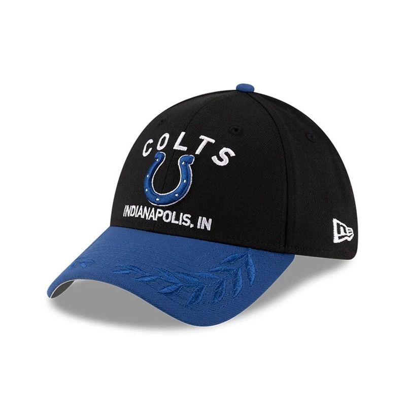 Indianapolis Colts NFL Draft 2025 Black 39THIRTY Stretch Fit Cap S-M