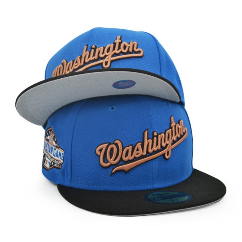 Washington Nationals Script 2018 ALL-STAR GAME Exclusive New Era 59Fifty Fitted Hat – Blue/Black 6 7/8