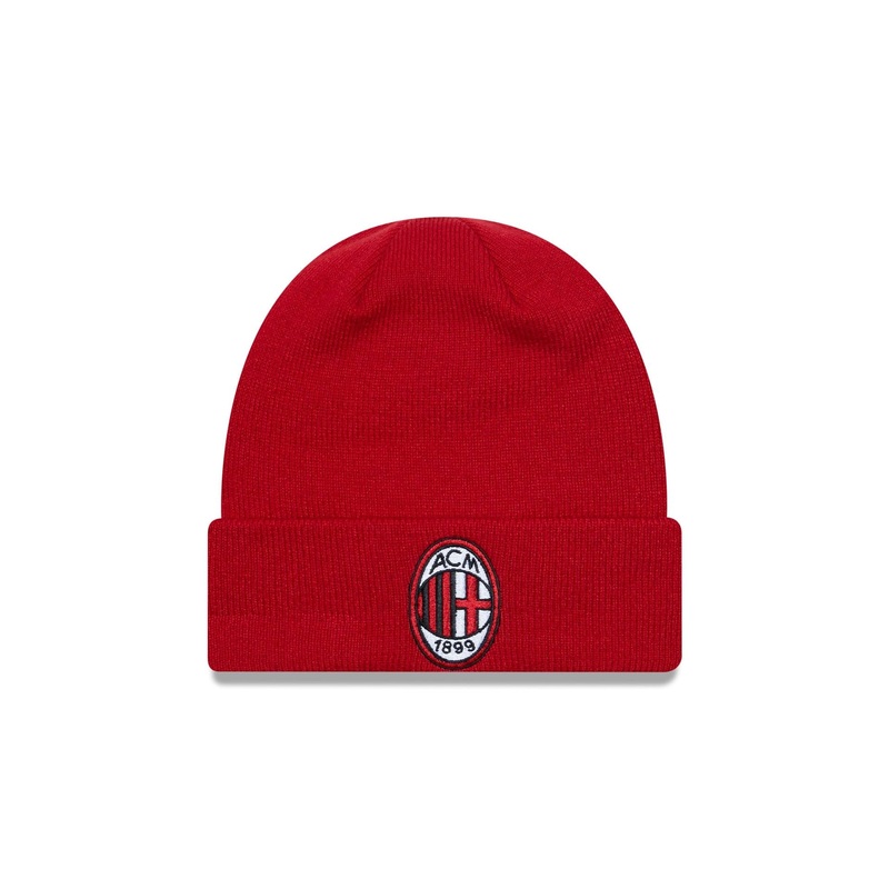 AC Milan Red Cuff Knit Beanie Hat OSFM