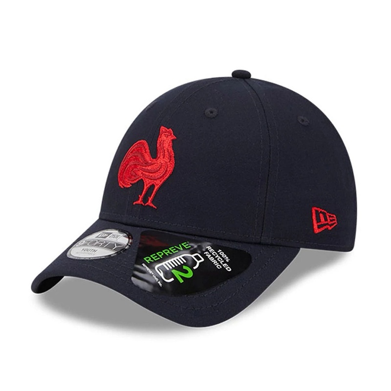French Federation Of Rugby Repreve Navy Youth 9FORTY Adjustable Cap Youth
