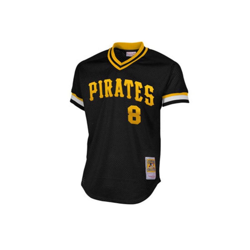 Mitchell & Ness #8 Willie Stargell Pittsburgh Pirates 1982 Authentic Cooperstown Collection Mesh Batting Practice Jersey l