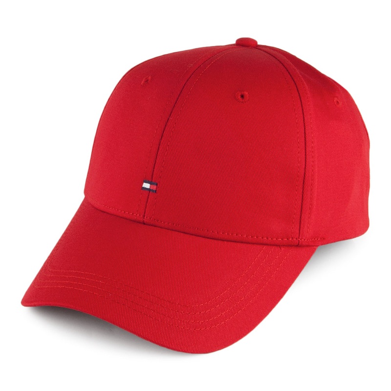 Tommy Hilfiger Hats Classic Baseball Cap – Red Adjustable