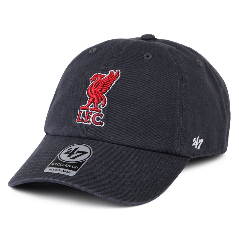 47 Brand Liverpool FC Baseball Cap – Clean Up – Washed Navy Adjustable