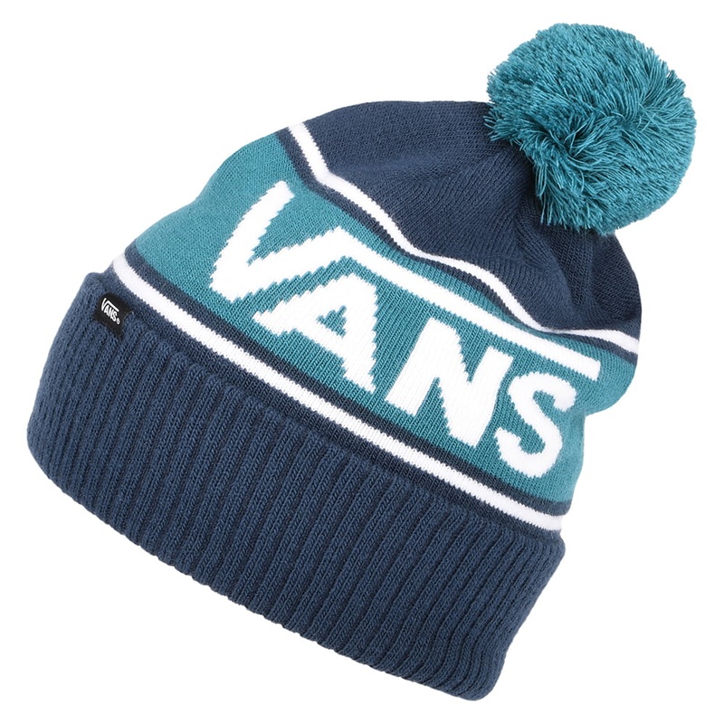 Vans Hats Kids Drop V Bobble Hat – Blue Kids – 1-Size