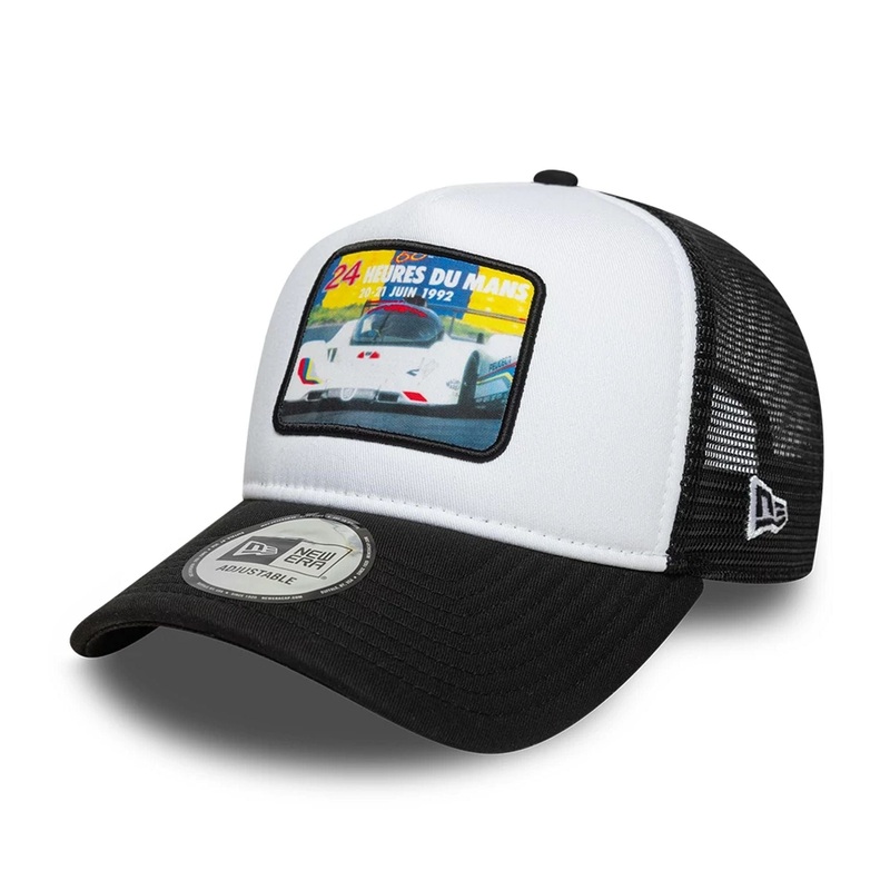 24HR Le Mans Patch Black 9FORTY E-Frame Trucker Adjustable Cap OSFM