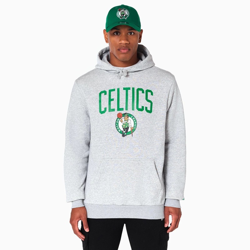 Boston Celtics NBA Grey Pullover Hoodie XS