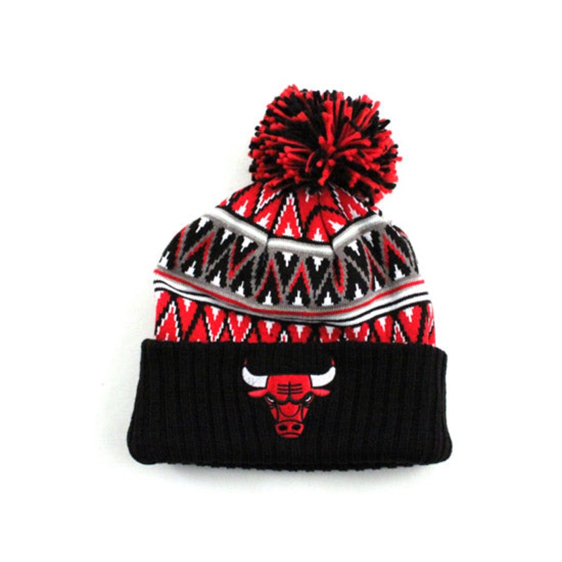 Chicago Bulls Mitchell and Ness Cuffed Knit Beanies (2015) One Size