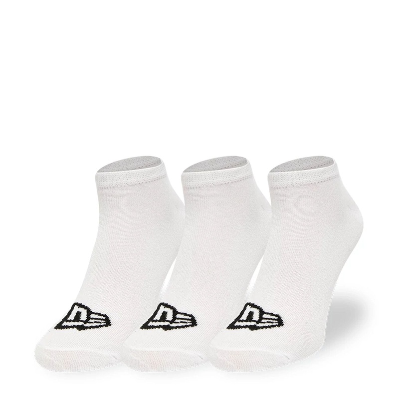 New Era Flag Sneaker 3 Pack White Socks 2-5