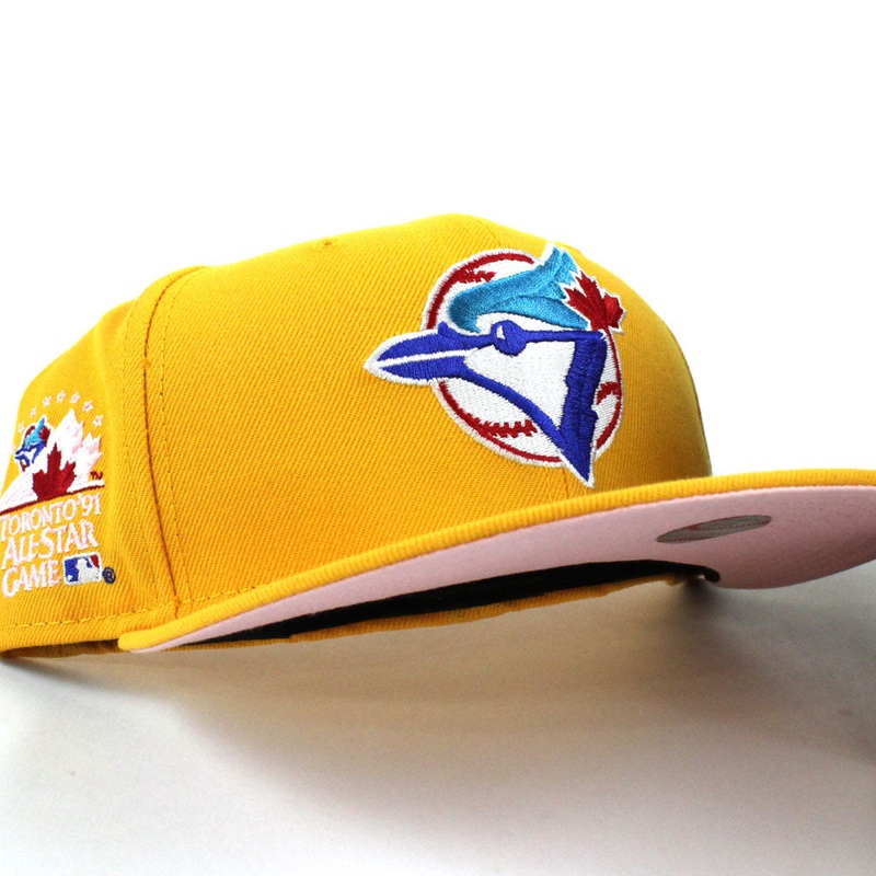 Toronto Blue Jays 1991 All-Star Game New Era 59Fifty Fitted Hat (Yellow Pink Under Brim) 6 7/8