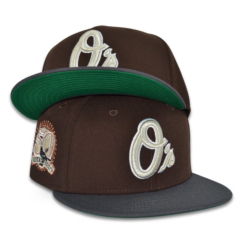 Baltimore Orioles “Edgar Allen O’s” Exclusive New Era 59Fifty Fitted Hat – Burntwood/Graphite 6 7/8