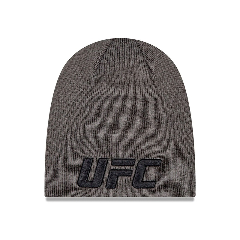 Ultimate Fighting UFC MMA Dark Grey Skull Knit Beanie Hat OSFM
