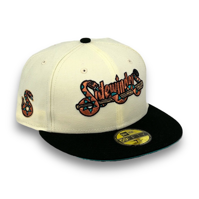 TUCSON SIDEWINDERS (OFF-WHITE) NEW ERA 59FIFTY FITTED (TEAL UNDER VISOR) 67/8