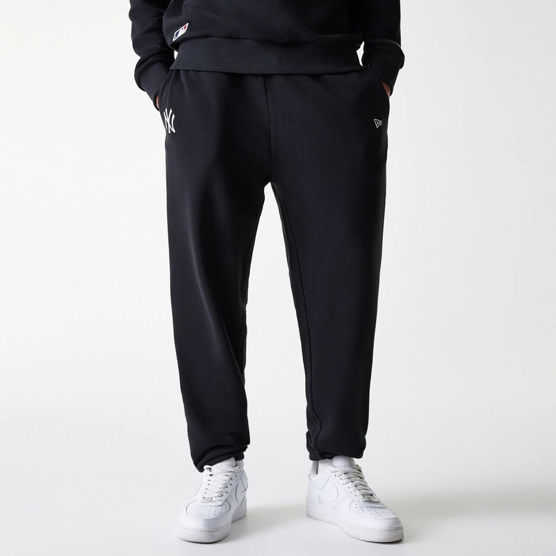 New York Yankees MLB League Essential Midi French Terry Black Joggers XS