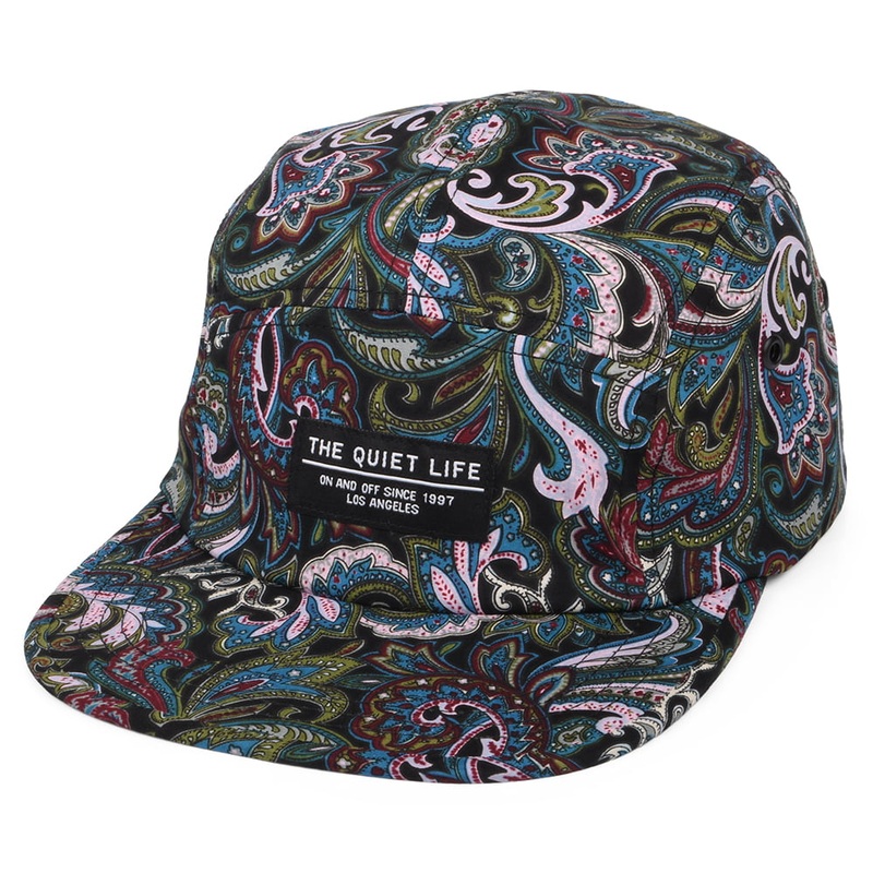 The Quiet Life Hats Paisley 5 Panel Cap – Multi-Coloured Adjustable