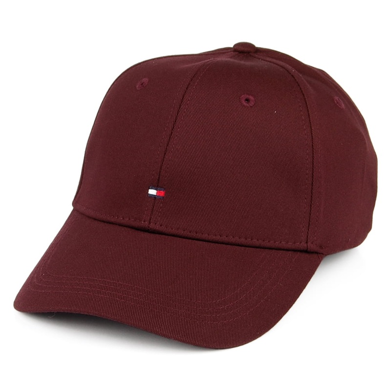 Tommy Hilfiger Hats Classic Baseball Cap – Burgundy Adjustable