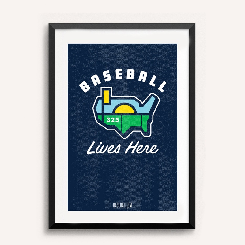 Baseball Lives Here 18×12